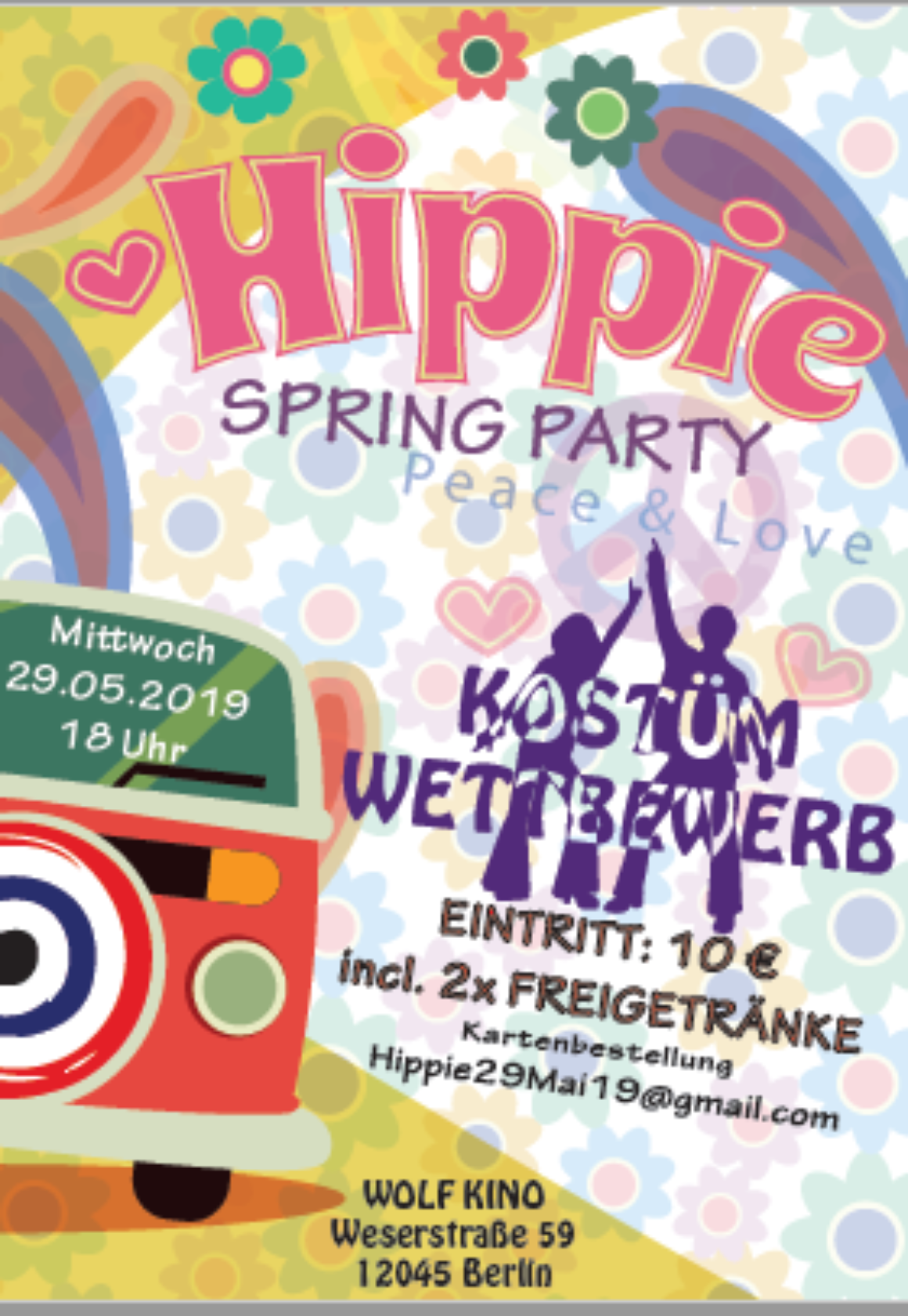 HippieParty Plakat 2019