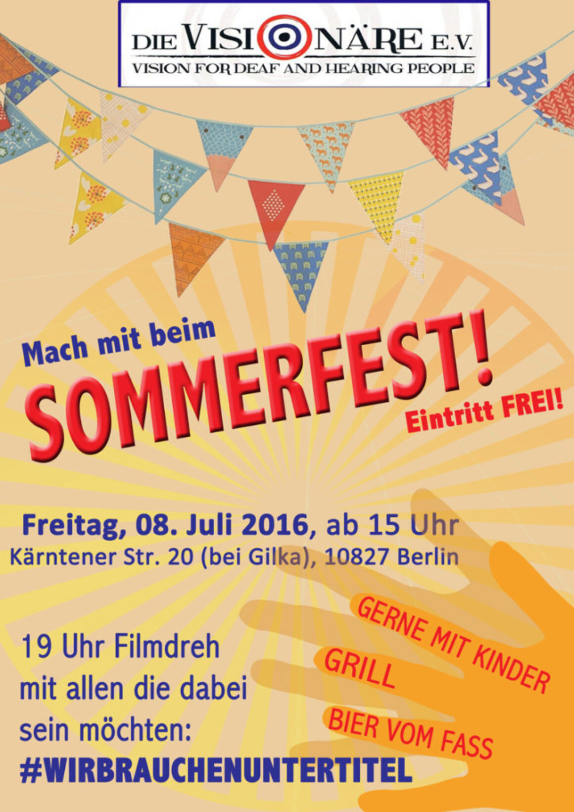 Sommerfest Location Plakat2016